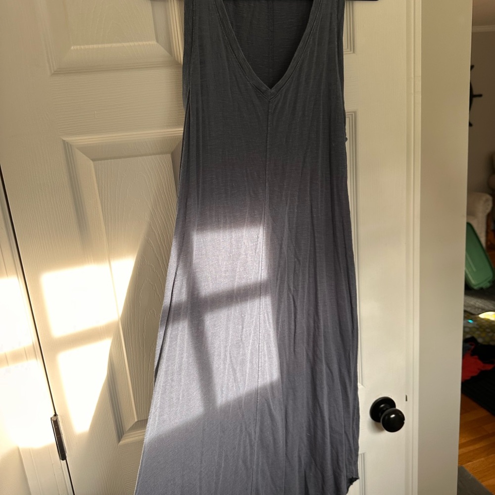 GAP Asymmetrical Sleeveless Gray Dress